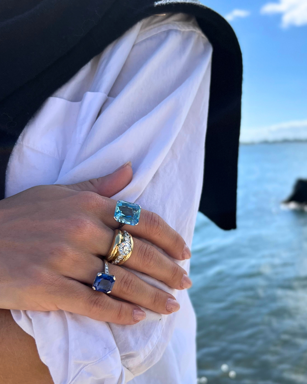18KYG, Old European Cut Diamond Ring