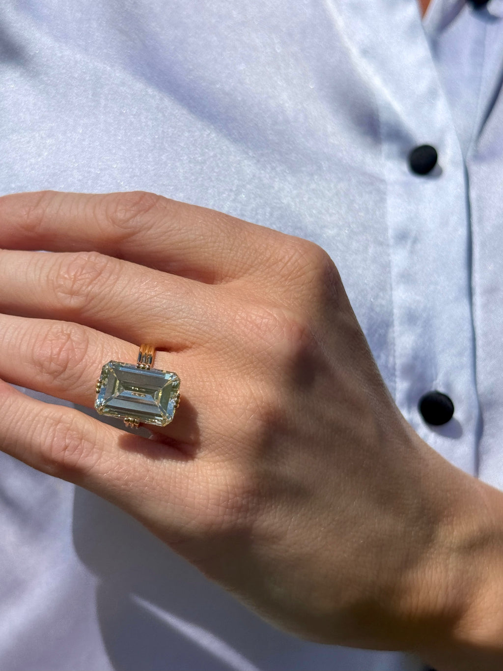 11.96ct Emerald Cut Diamond Ring