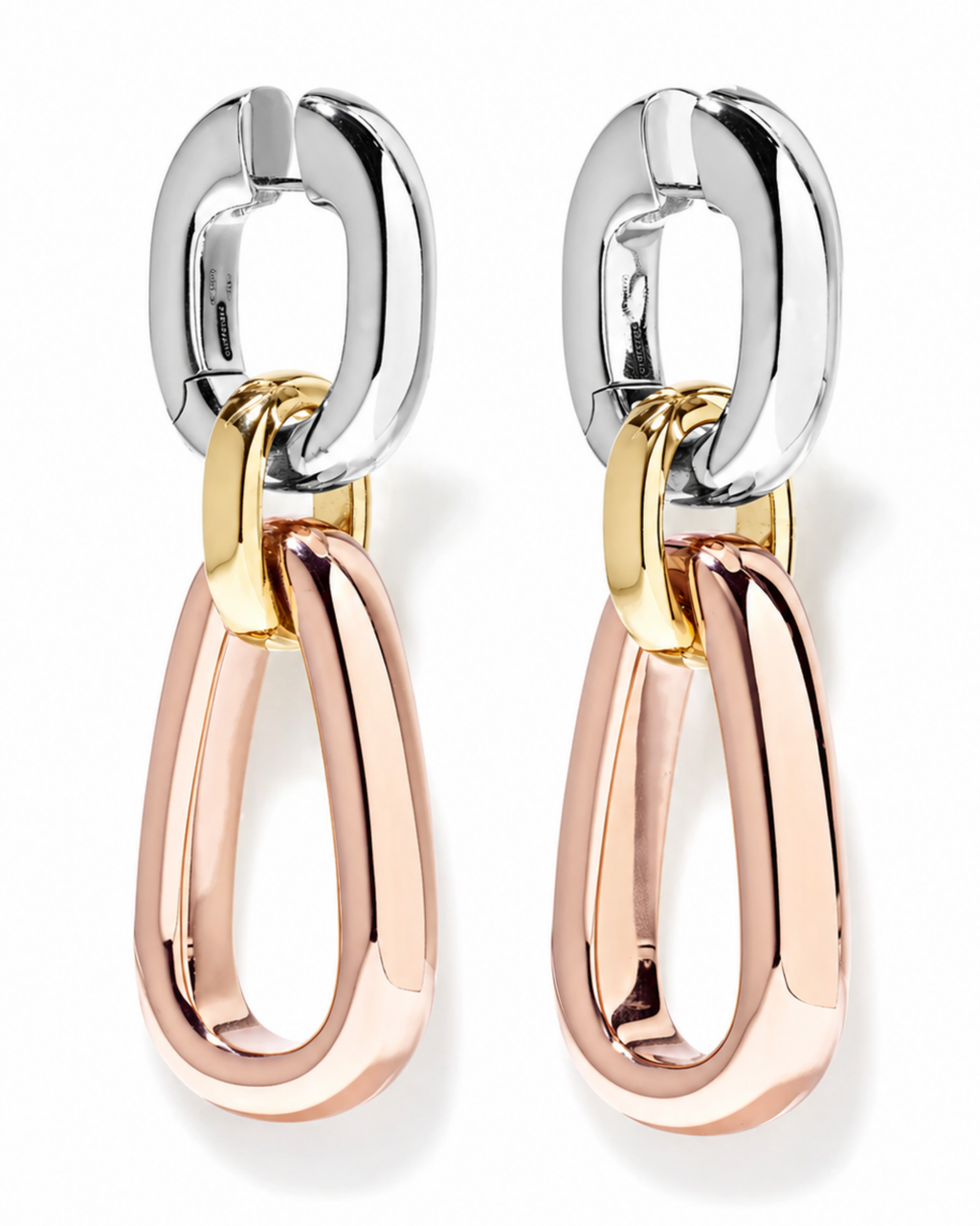Iconica Tri-tone Earrings by Pomellato
