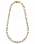 18KYG & Bezel Set Diamond Necklace