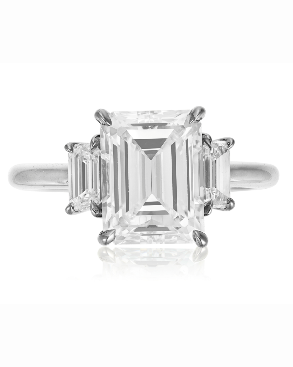 3.00ct Emerald Cut Diamond Ring