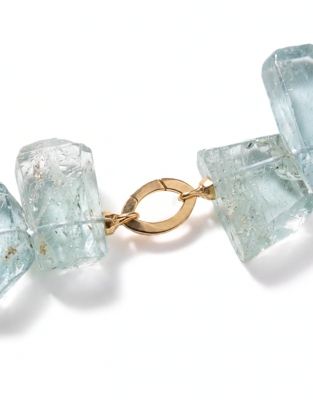 18K Yellow Gold & Beryl Shard Necklace