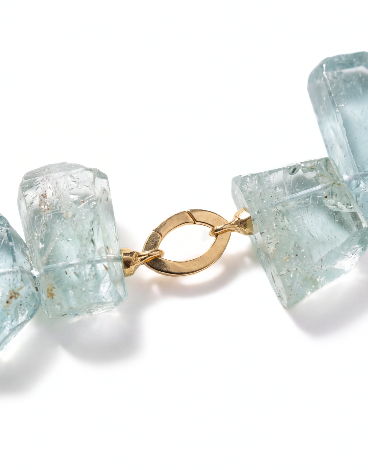 18K Yellow Gold & Beryl Shard Necklace