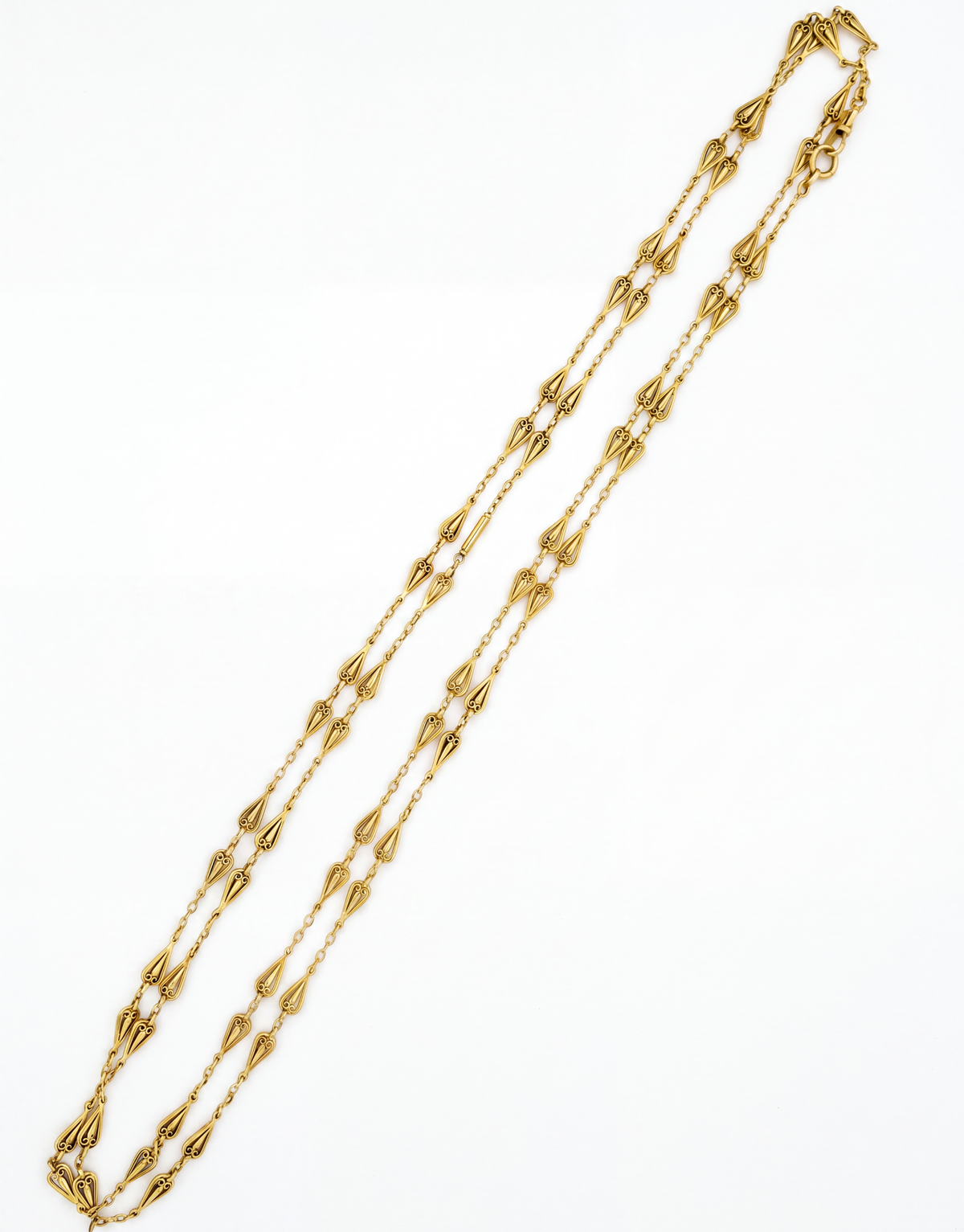18K Yellow Gold Art Nouveau Chain