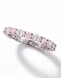Pink & White Diamond Eternity Band