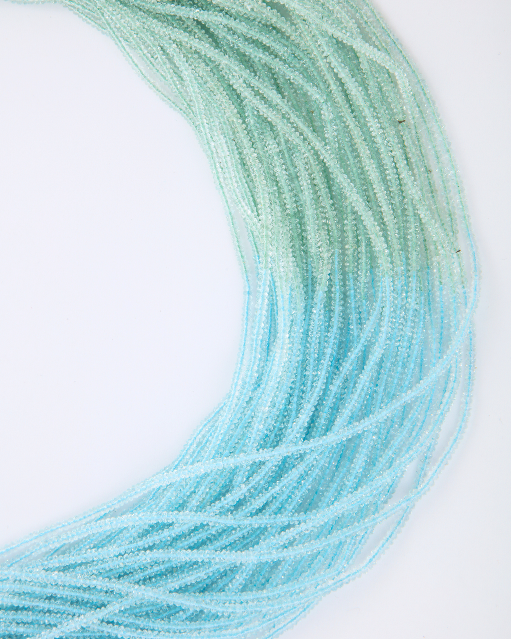 Green & Blue Aquamarine Necklace