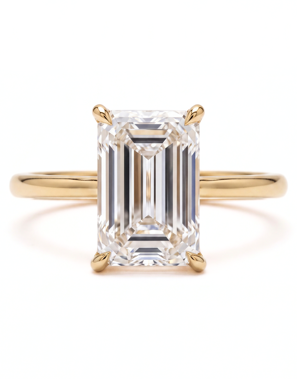 2.85ct Carre Cut Diamond Ring