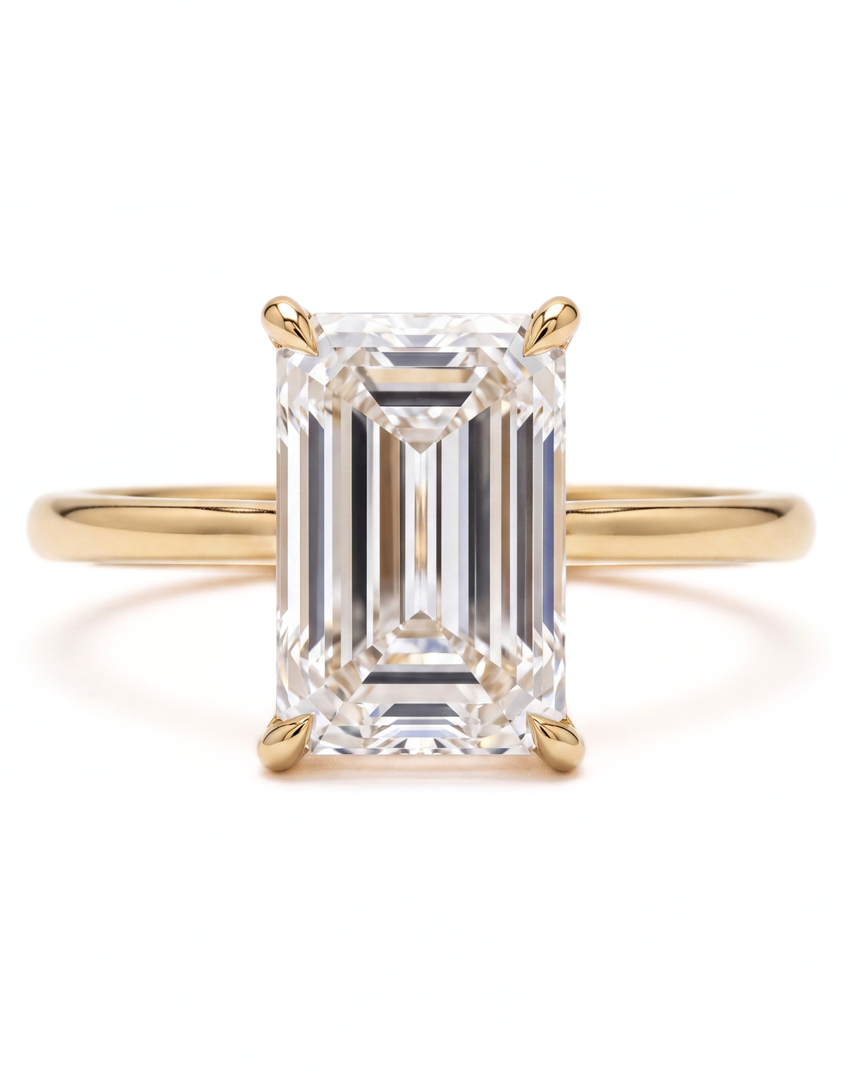 2.85ct Carre Cut Diamond Ring