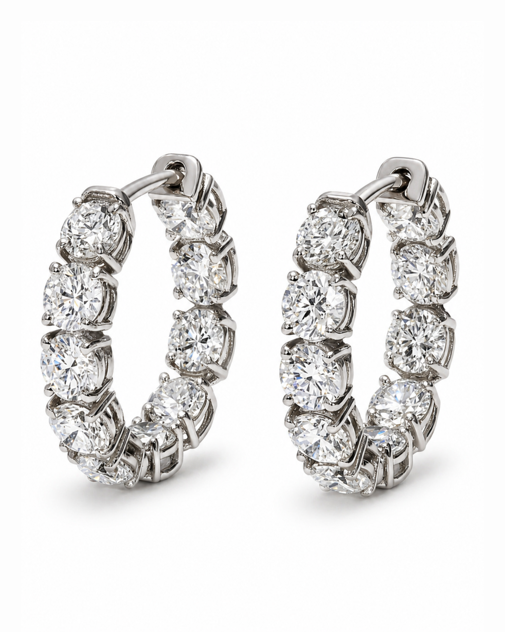 18KWG & Diamond Earrings