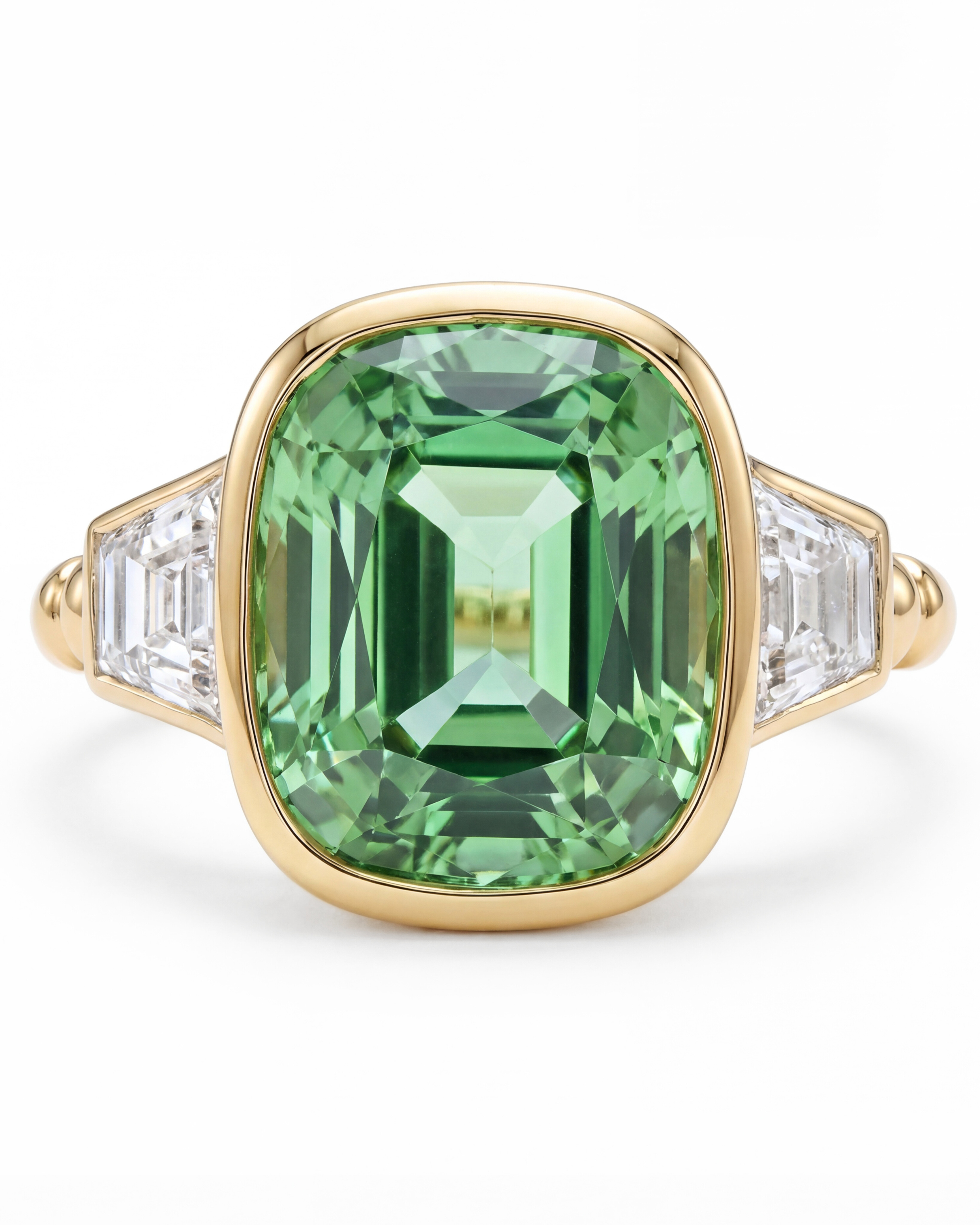 Tourmaline & Diamond Ring
