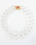 Rock Crystal & Pink Tourmaline Necklace