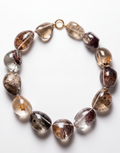 18KYG & Iodenite Quartz Necklace