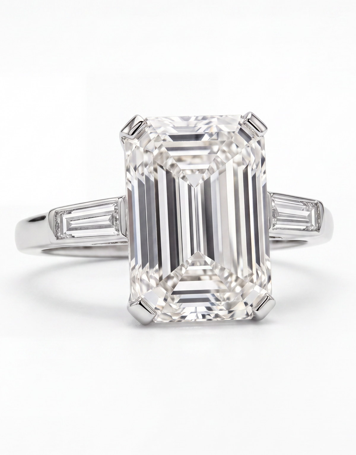 5.05ct Emerald Cut Diamond Ring