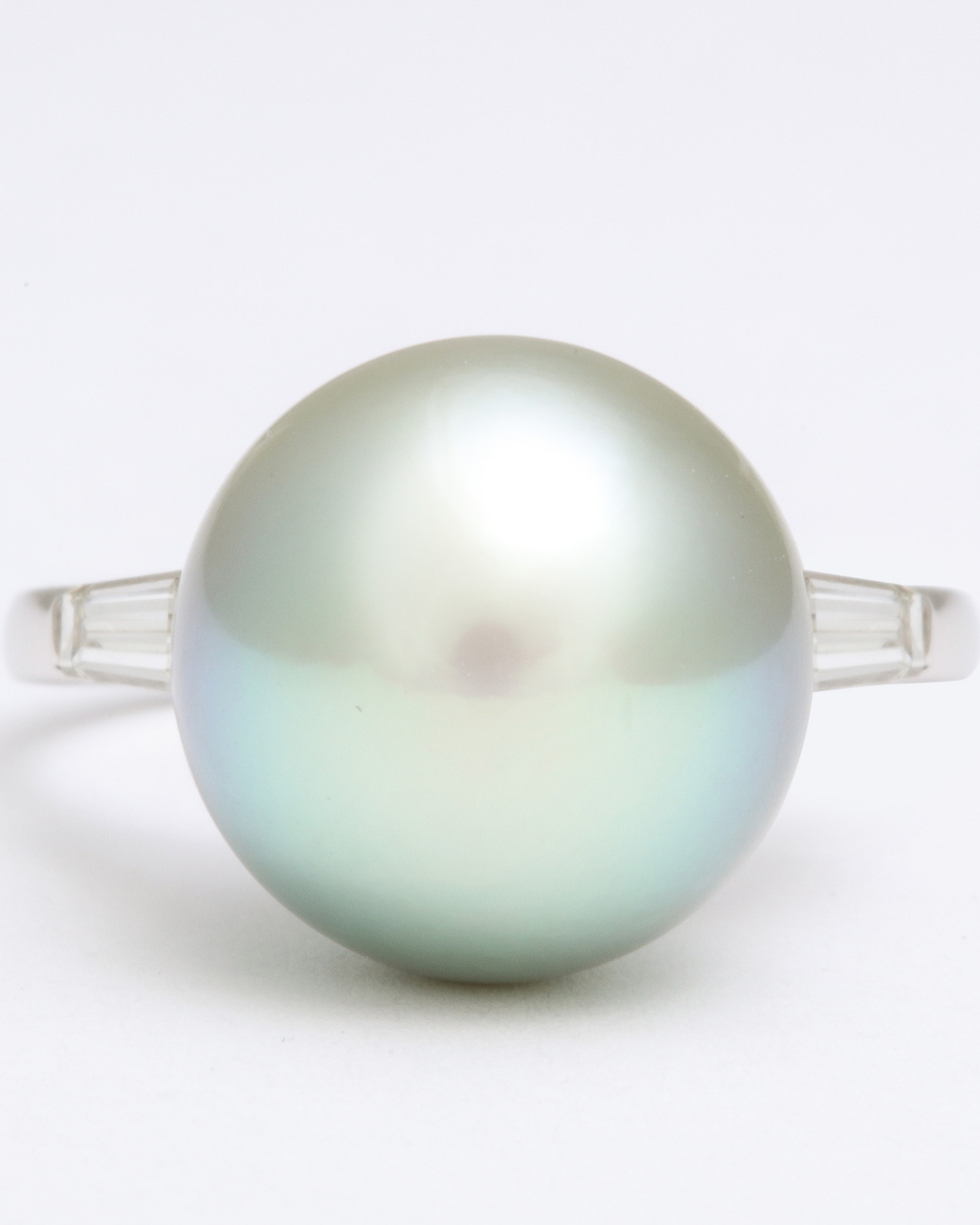 Platinum, Diamond & Cultured Pearl Ring