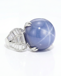 Star Sapphire Ring & Diamond Ring