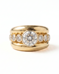 18KYG, Old European Cut Diamond Ring