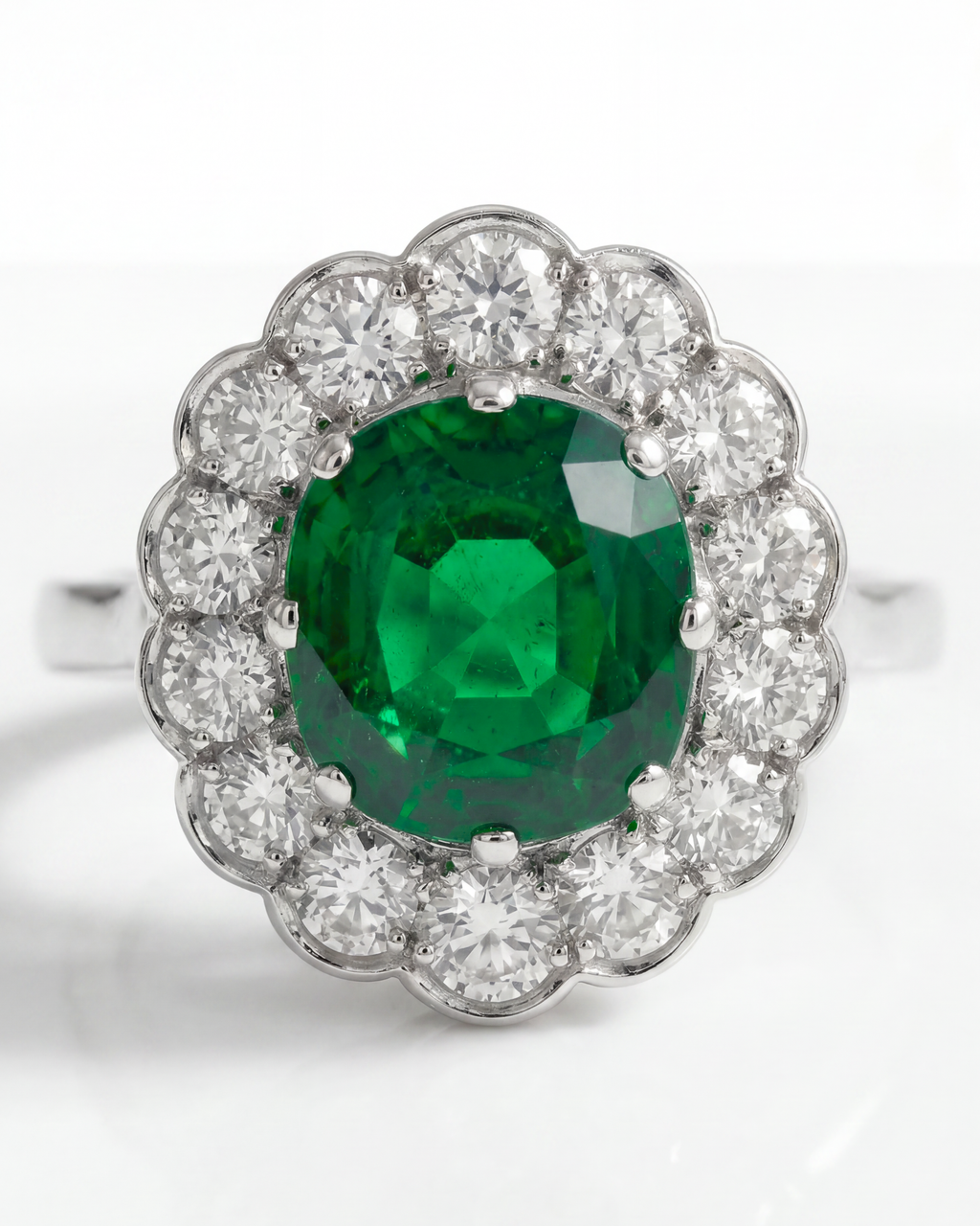 Colombian Emerald Ring & Diamond Ring