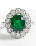 Colombian Emerald Ring & Diamond Ring