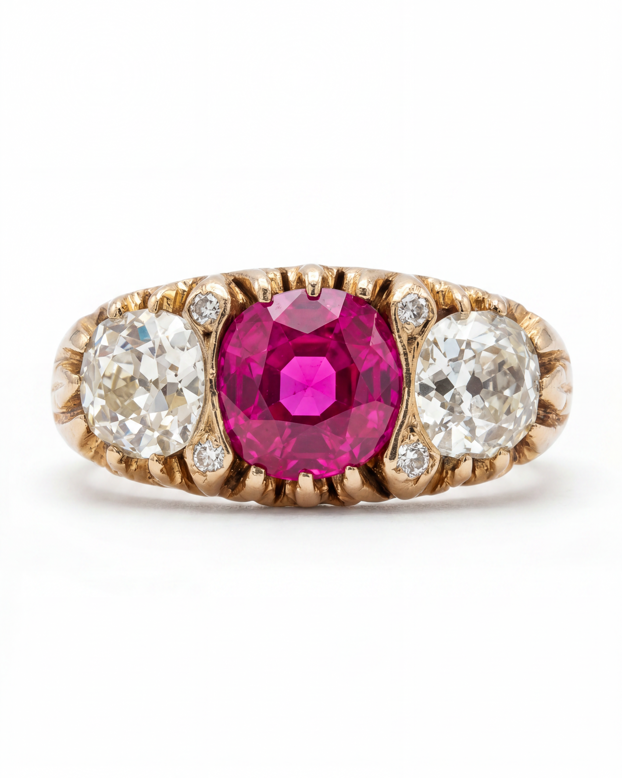 18KYG, Ruby & Diamond Ring