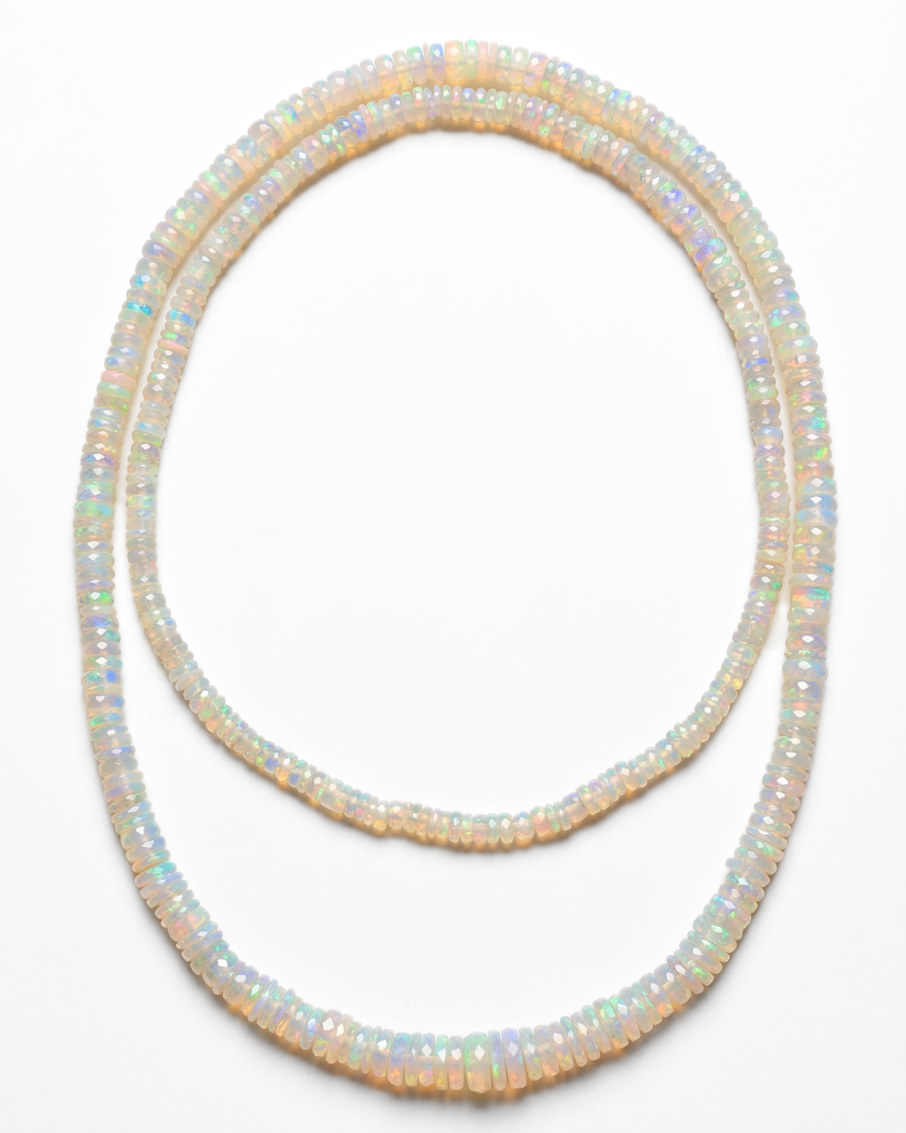 Ethiopian Opal Endless Strand Necklace