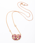 Pink Sapphire & Diamond Pendant