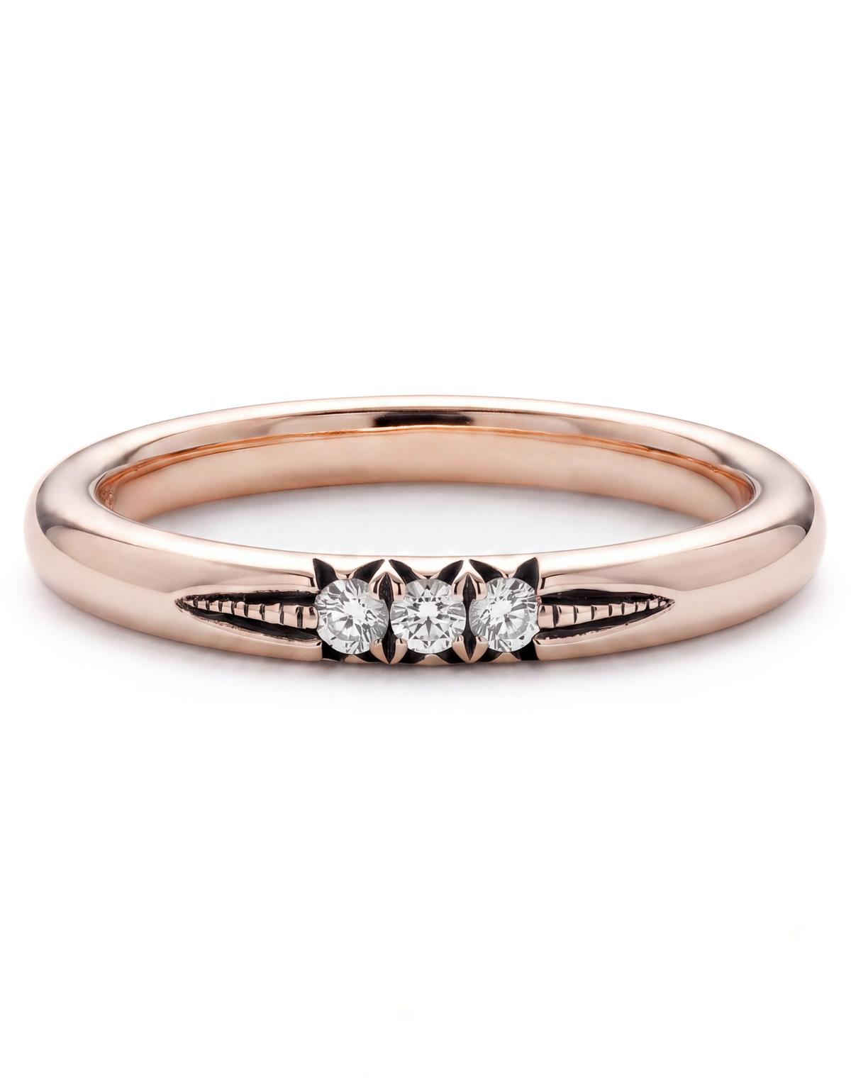 Pink Gold & Diamond Ring