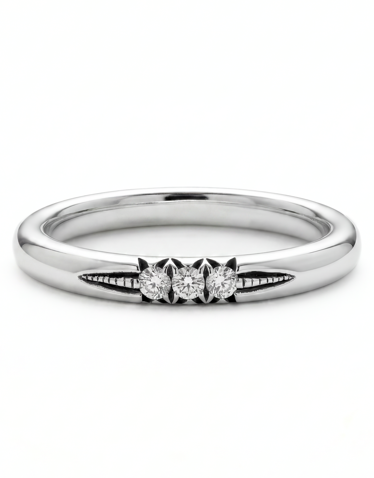 Sterling Silver & Diamond Ring