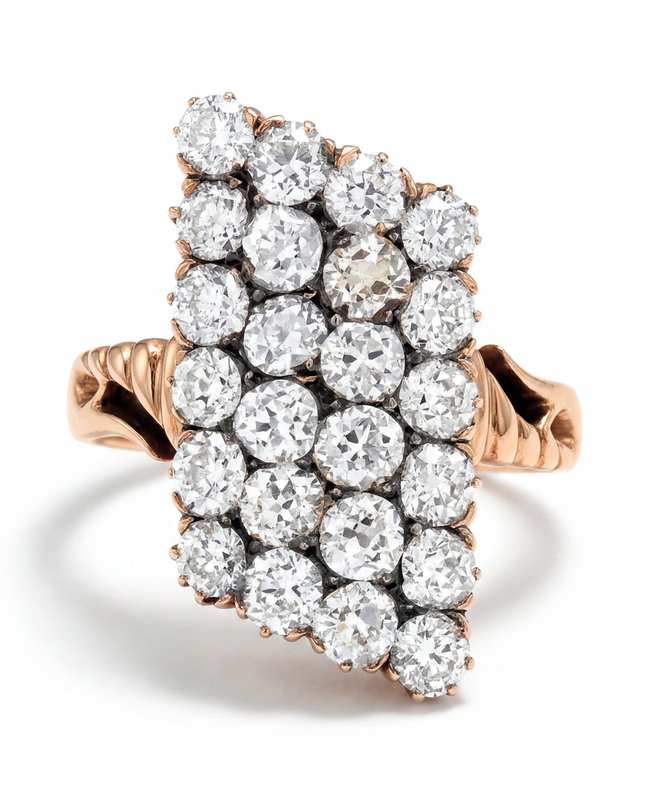 Vintage 14KYG Diamond Ring