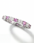 Pink & White Diamond Eternity Band