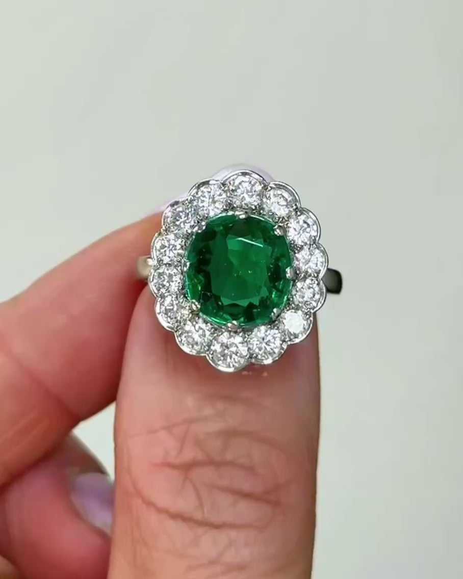2.30ct Colombian Emerald Ring