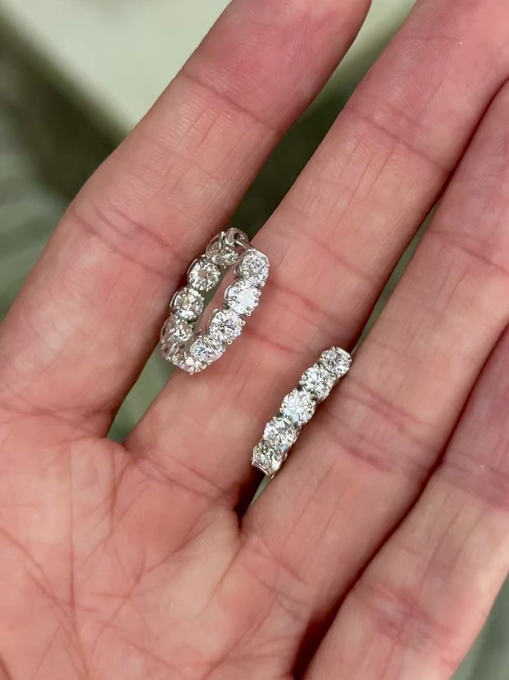 18KWG & Diamond Earrings