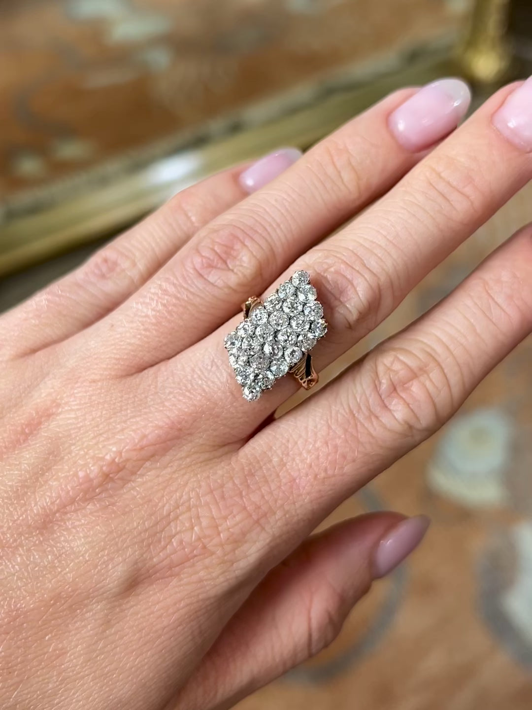 Vintage 14KYG Diamond Ring