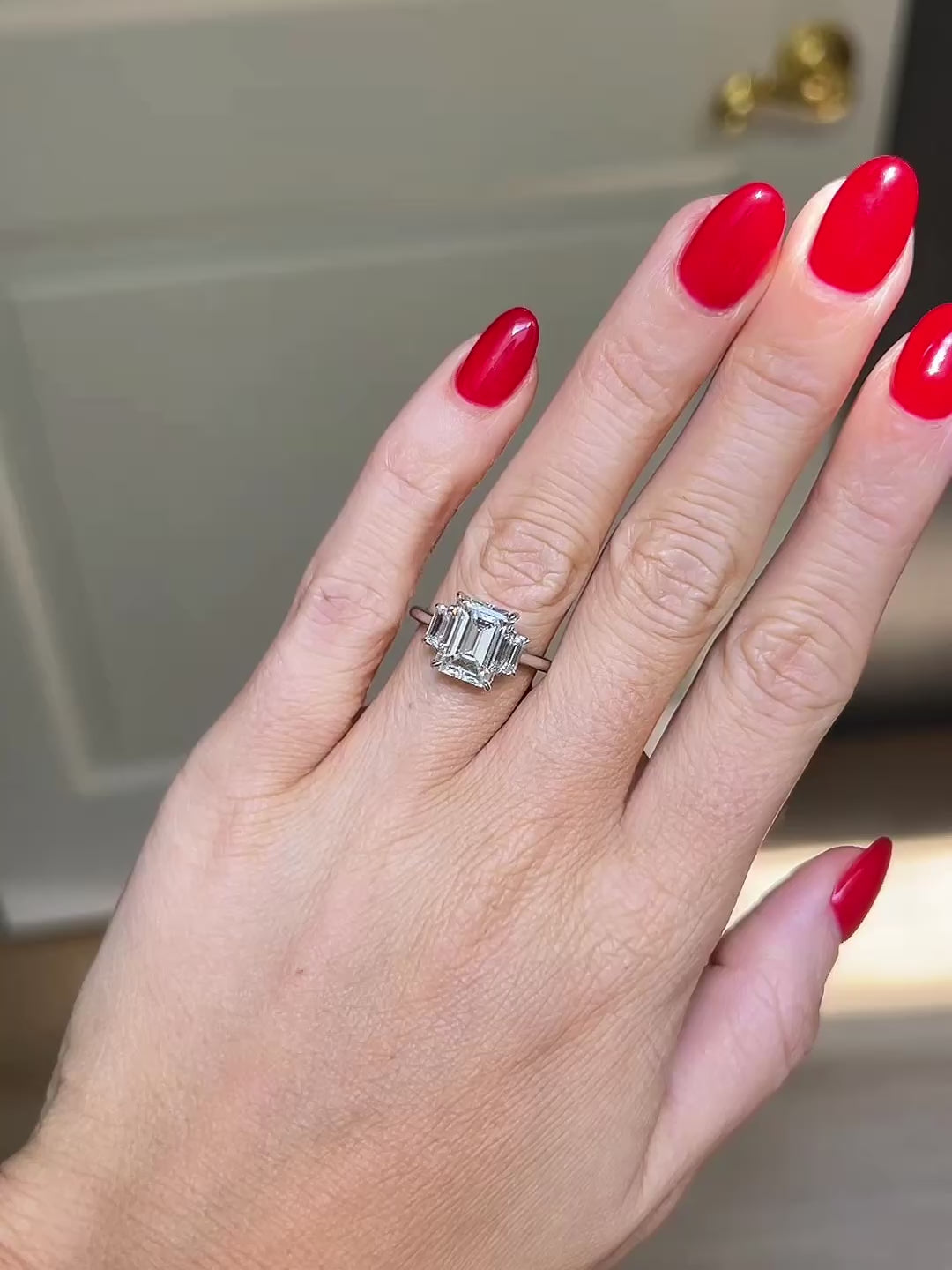 3.00ct Emerald Cut Diamond Ring