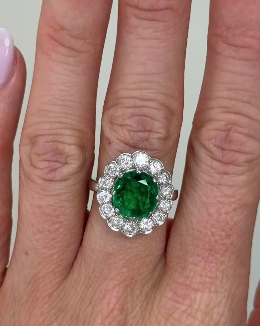 2.30ct Colombian Emerald Ring