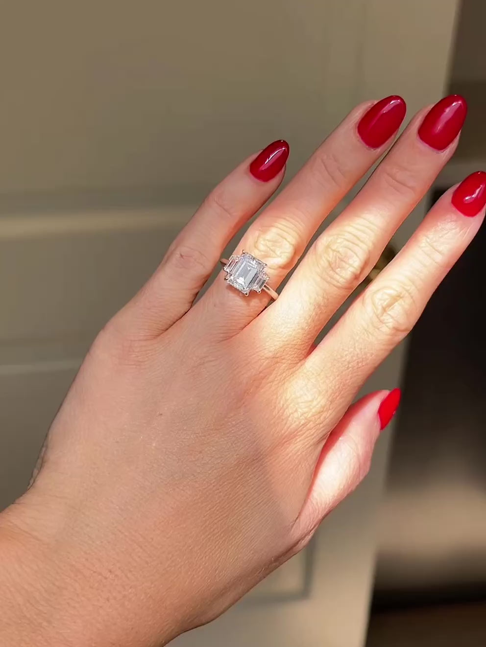 3.00ct Emerald Cut Diamond Ring